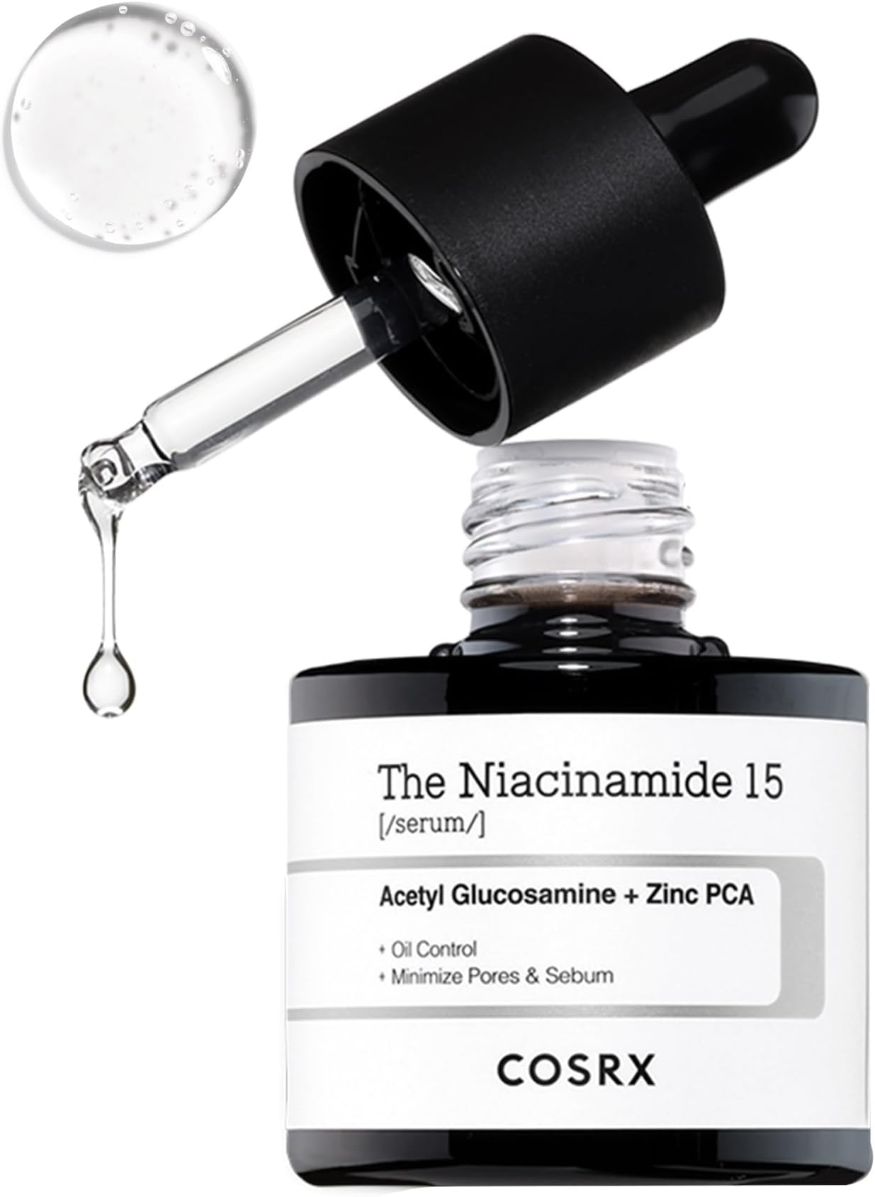 COSRX Niacinamide Beauty Serum Niacinamide 15 Serum 20ml Niacinamide 15% Lotion Highest Content in Its Class Zinc PCA Problem Care Trouble Care Blackheads Whiteheads Sensitive Skin Skincare Basic