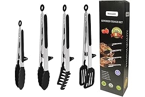BEST Silicone-Tipped Cooking Tongs For Nonstick Cookware