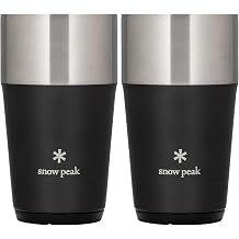 Snow Peak Thermo Tumbler 470 Black TW-470-BK x2