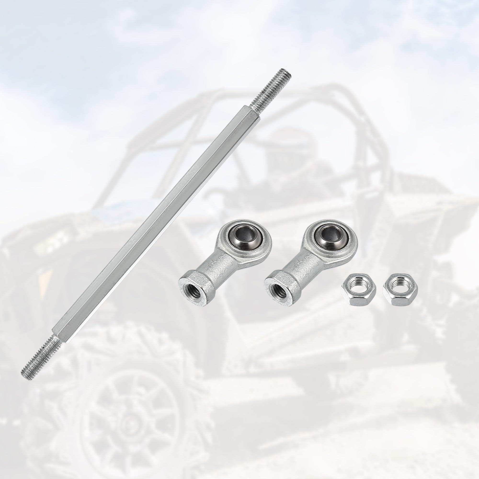 Motoforti 2pcs M8 200mm Direction Attache Tige pour 49cc Électrique ATV Go Kart