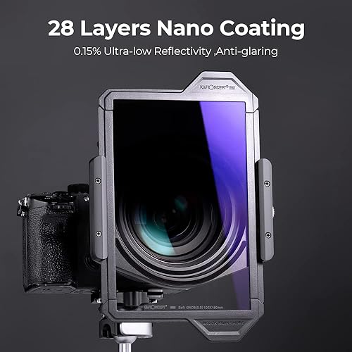 Miniatura 7 de K&F Concept X-PRO - Filtro cuadrado suave GND8 (3 paradas), revestimiento de 36 capas, filtro de densidad neutra graduado suave para lente de cámara