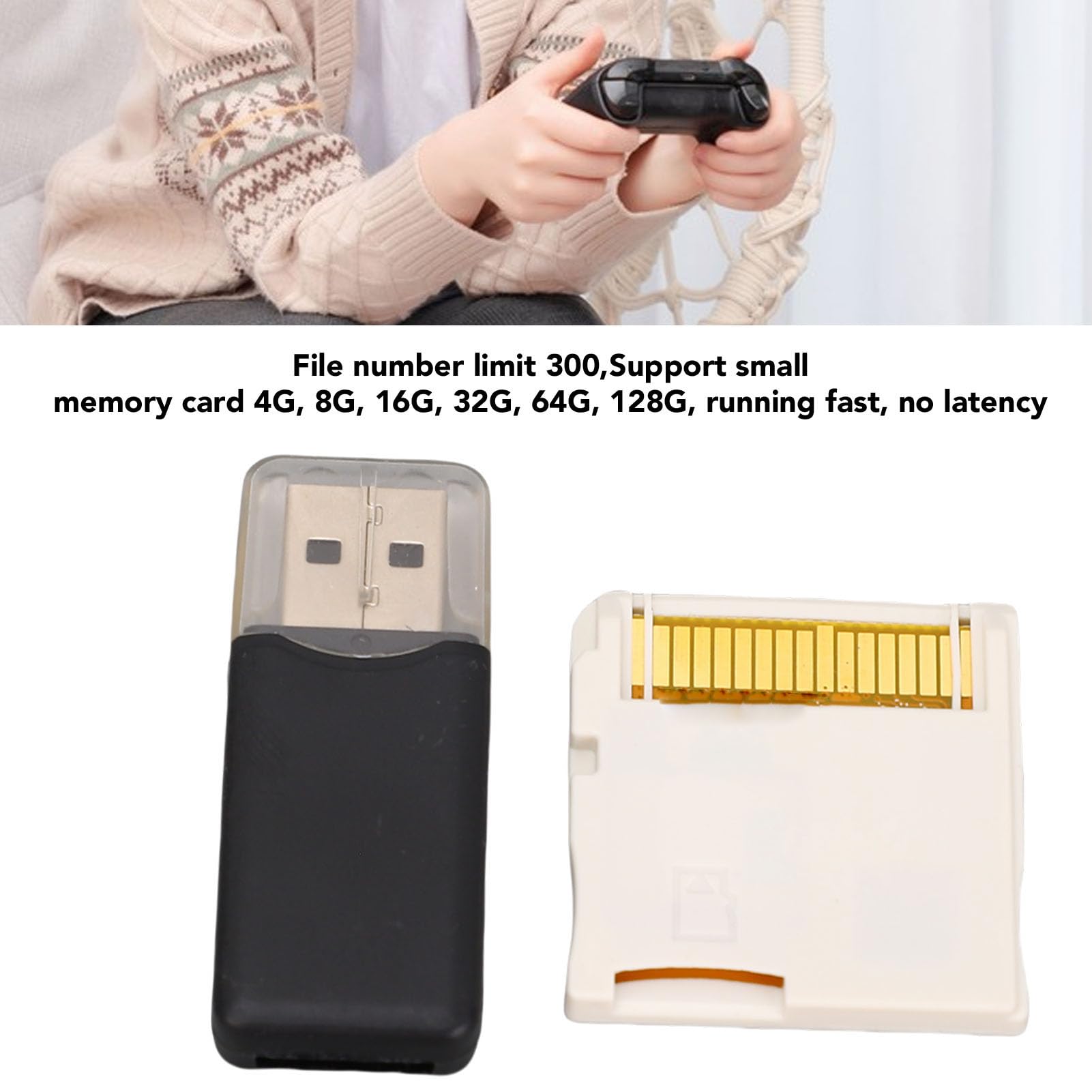 VBESTLIFE Video Game Flash Card, 2025 Nuove Schede Flash per Videogiochi ASIC CHIP Compatibili con la Serie NDS 2DS 3DS, Include Card Reader (WHITE)