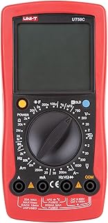 UNI-T MIE0083/UT58C Digital Multimeter AC/DC Voltage Tester, Multi-Colour - Orange/Pink