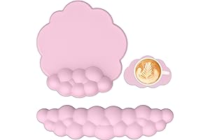 Ergonomic Cloud Mouse Pad and Keyboard Wrist Rest for Pain Relief