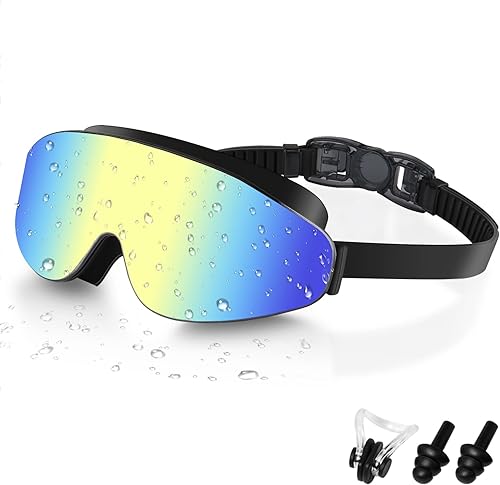 Miniatura 8 de Gafas de natación para niños, gafas de natación polarizadas para niños, visión amplia, antivaho sin fugas, gafas de natación para edades de 4 a 16 C