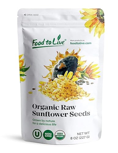 Vista 27 de Food to Live Semillas de girasol orgánicas, 5 libras sin cáscara, crudas, sin OMG, granos secos, sin sal, kosher, veganas, keto, paleo, sirtfood, a