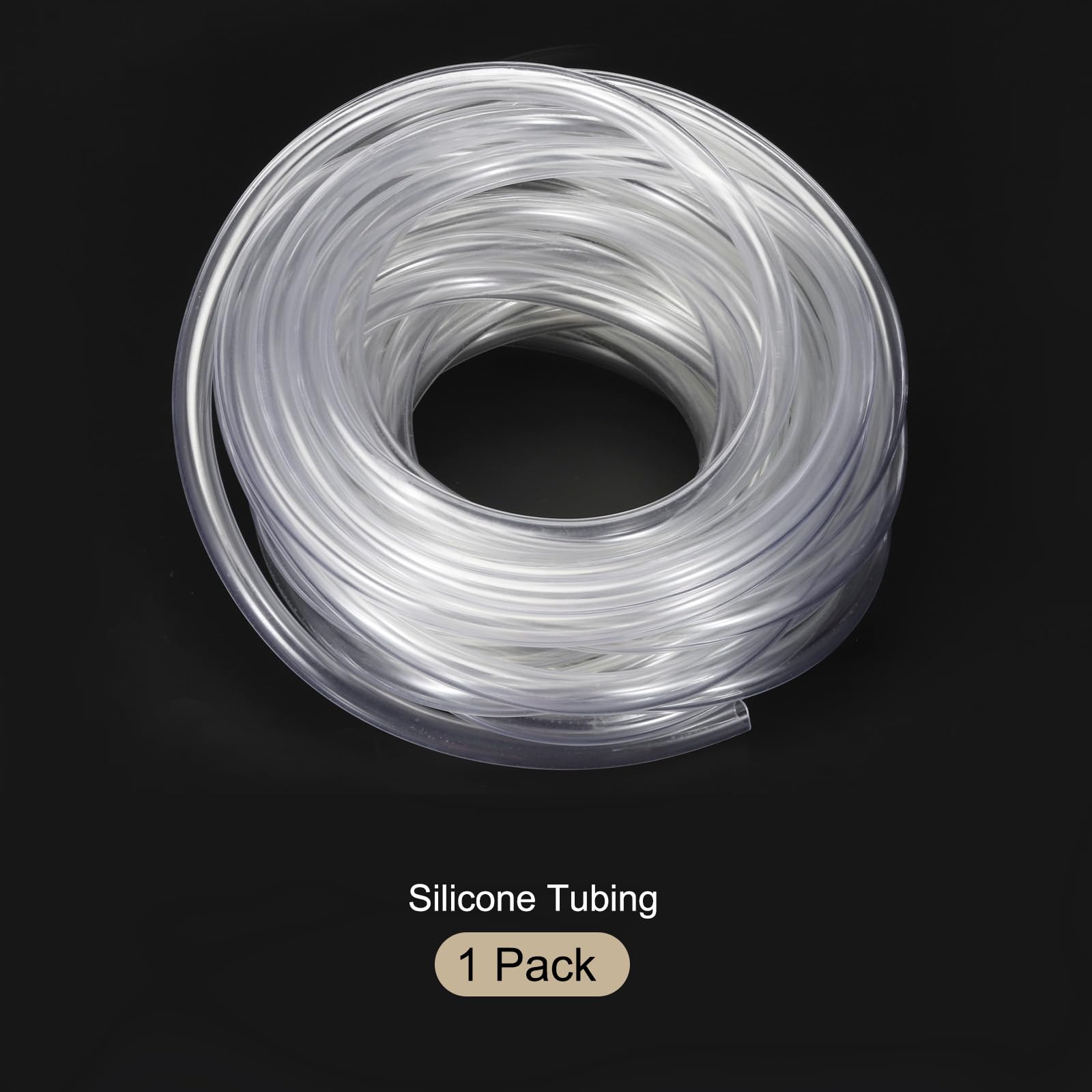 Tubos de Vinilo Flexibles de PVC Transparente de 12.7mm x 15.9mm 15.2M (50Ft) [para Riego de Jardín Manguera de Agua Acuario]