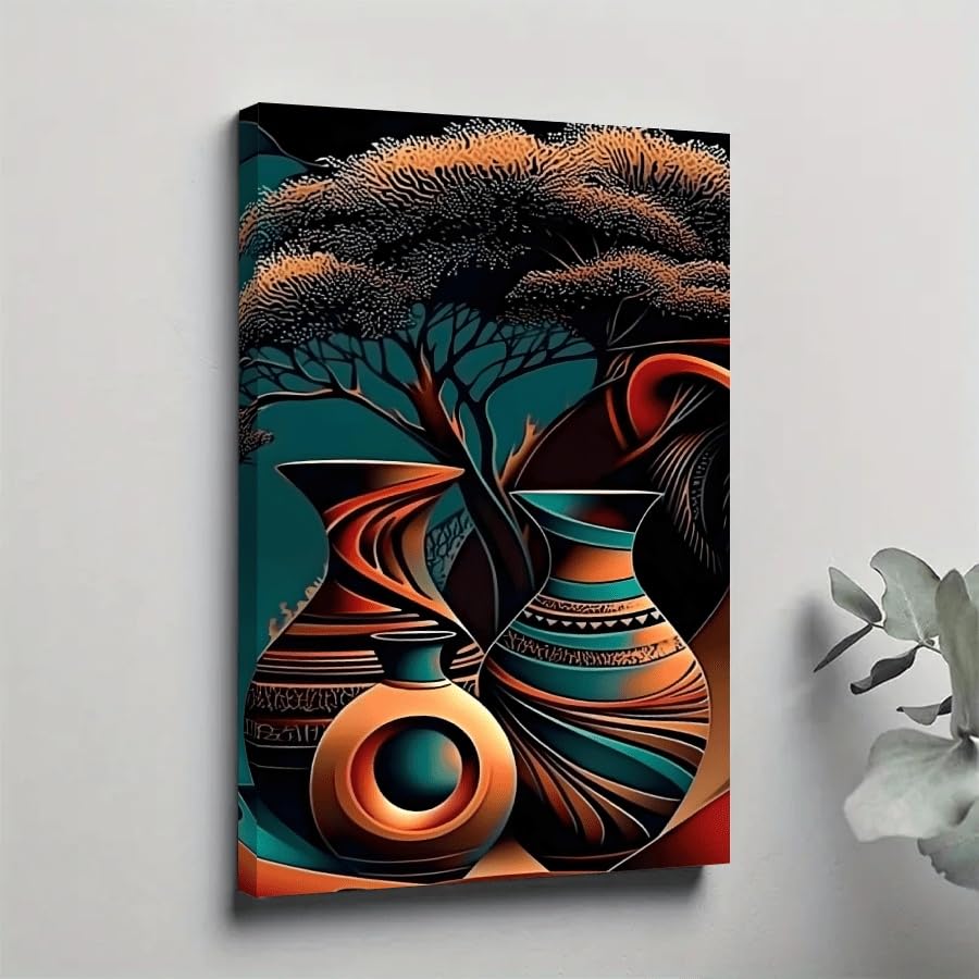 Affiche sur toile africaine pour réchauffer l'ambiance hivernale de votre maison