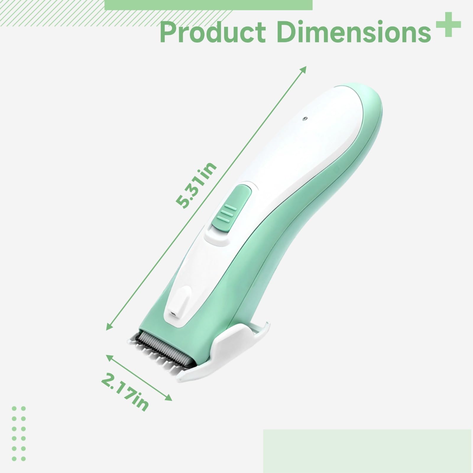 Cortapelos, kit de corte de pelo inalámbrico recargable impermeable con funcionamiento silencioso, cabezal de afeitado de cerámica, 3 peines de límite, carga USB-C, kit de aseo para un corte suave
