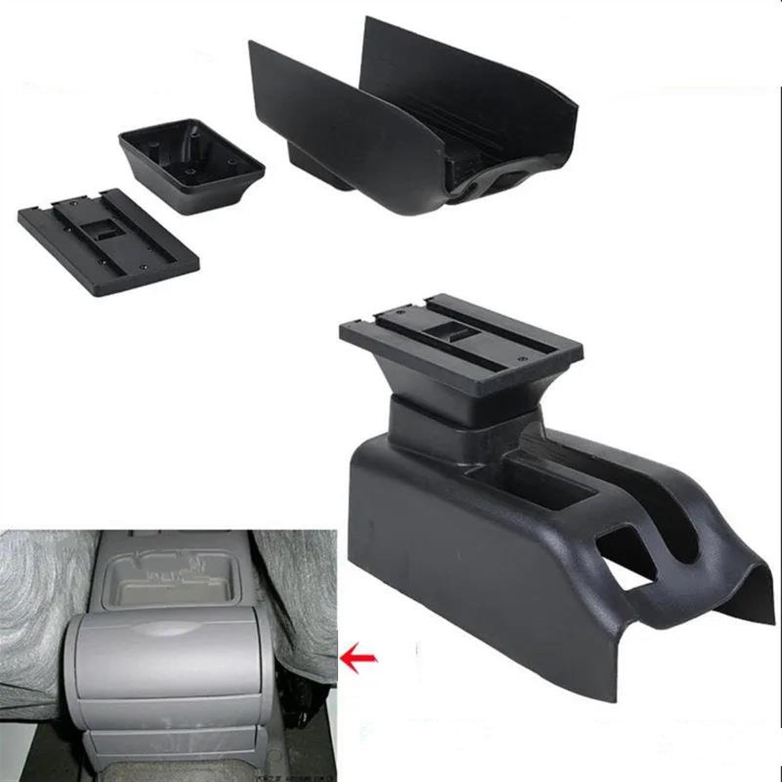 Scatola Bracciolo Auto Parti Interne Portaoggetti Centrale Con USB Per Bora Per Golf 4 Consolle centrale(B brown 3USB)