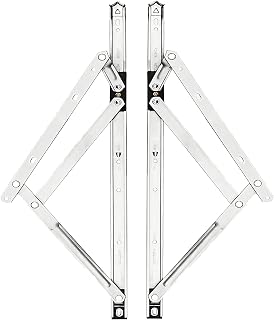 Window Hinge, Top-Hung Window Hinge, Window Stay, Window Stopper, Window Brace, Friction Stay Hinges, Stainless Steel, 3mm Thickness, 12 Inch, 1 Pair