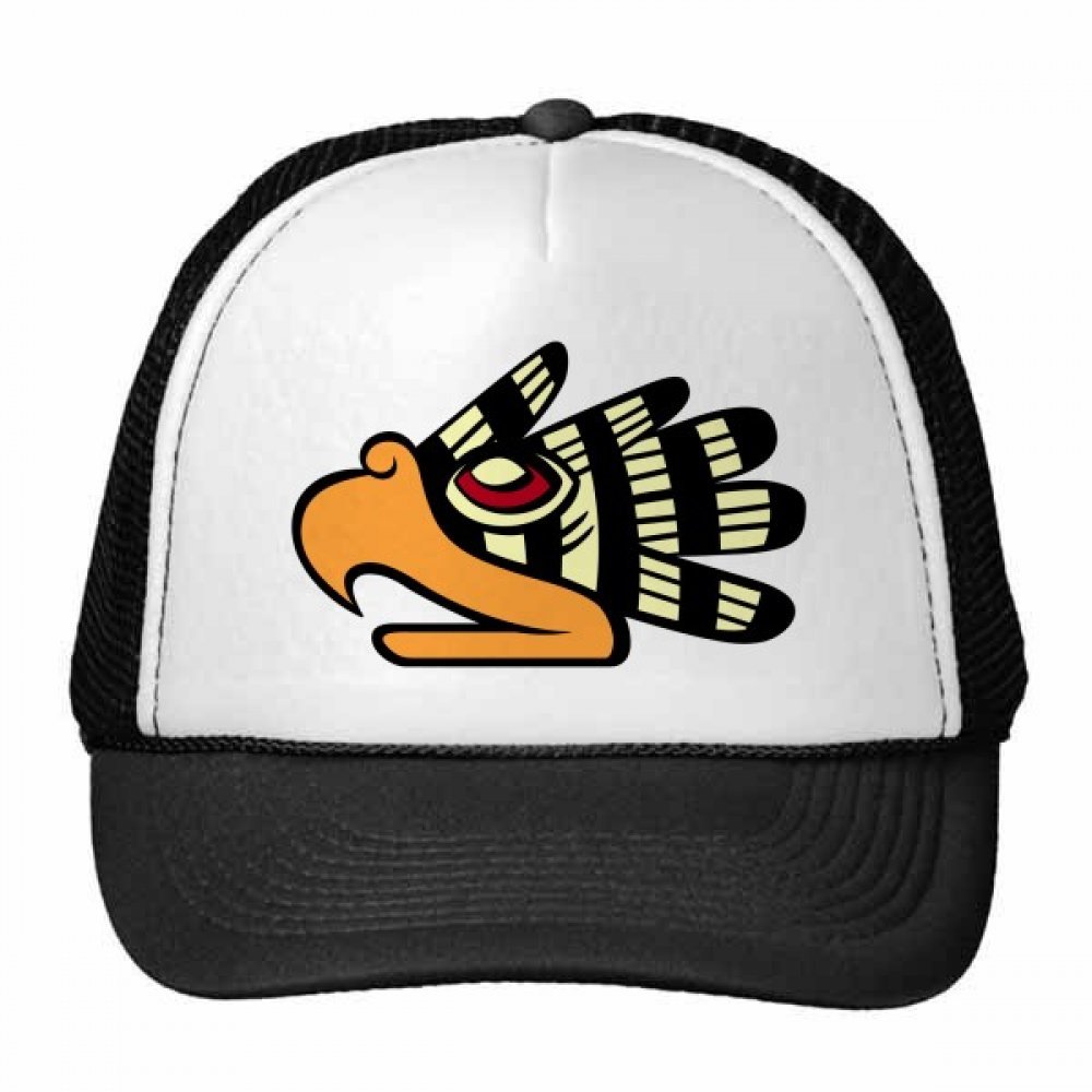 Gorra de malla transpirable con estampado de águila y cierre ajustable 5