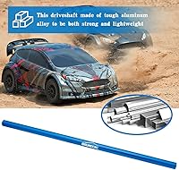 Vista 5 de OGUNKE Eje de transmisión de aleación de aluminio RC Actualización perfecta para el eje de transmisión central Traxxas 4X4 (azul)