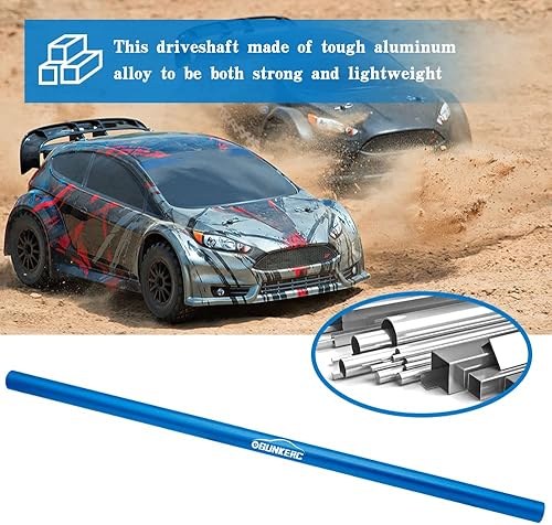 Miniatura 5 de OGUNKE Eje de transmisión de aleación de aluminio RC Actualización perfecta para el eje de transmisión central Traxxas 4X4 (azul)