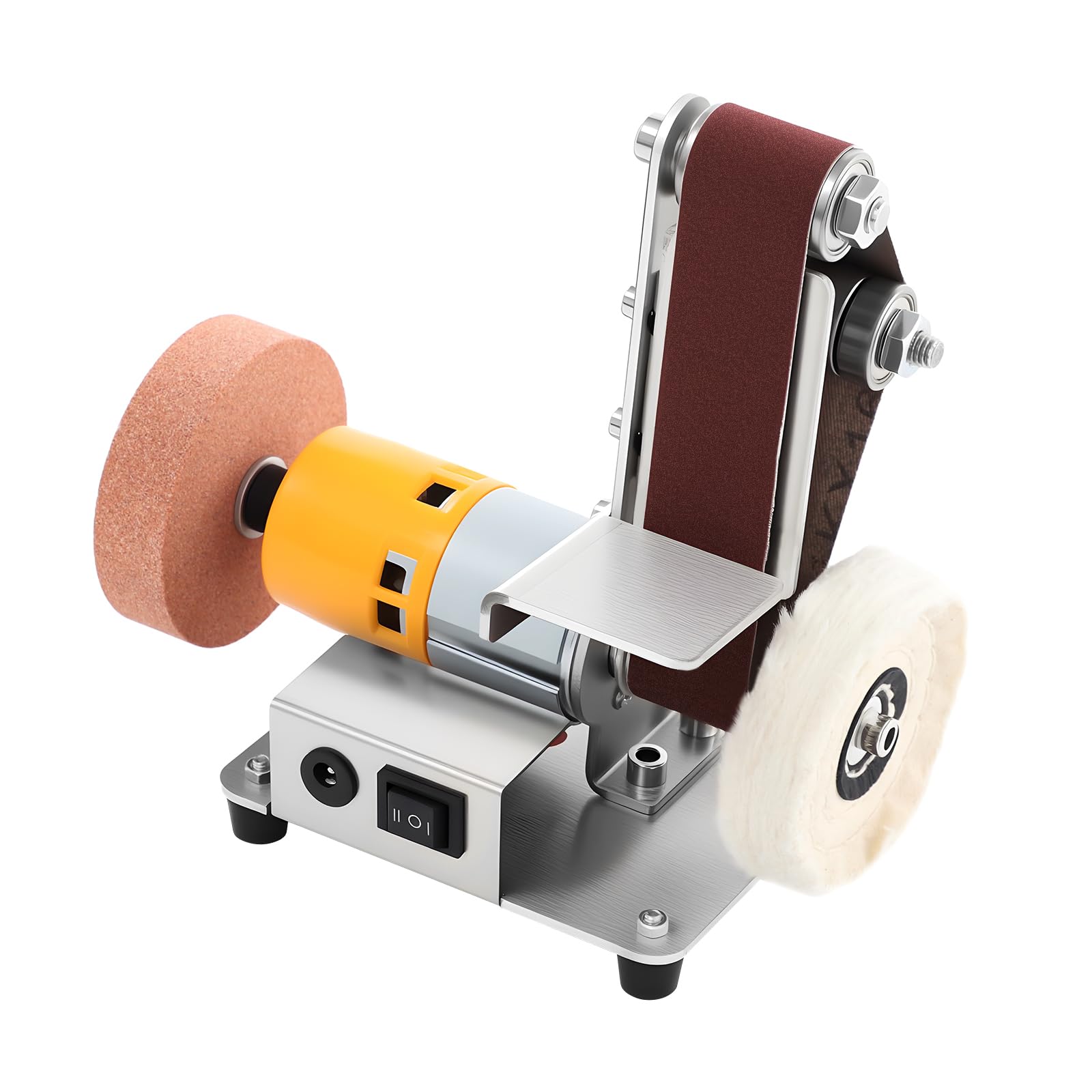 Mini levigatrice a nastro 4000-9000 giri/min 7 velocità con nastri abrasivi