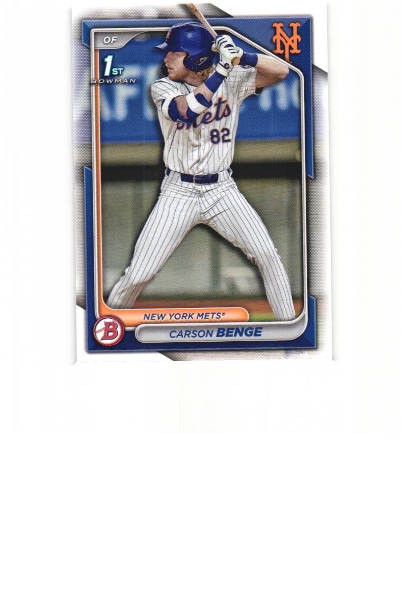 CARSON BENGE 2024 Bowman Draft 1st #BD-28 Baseball Rookie RC Card 