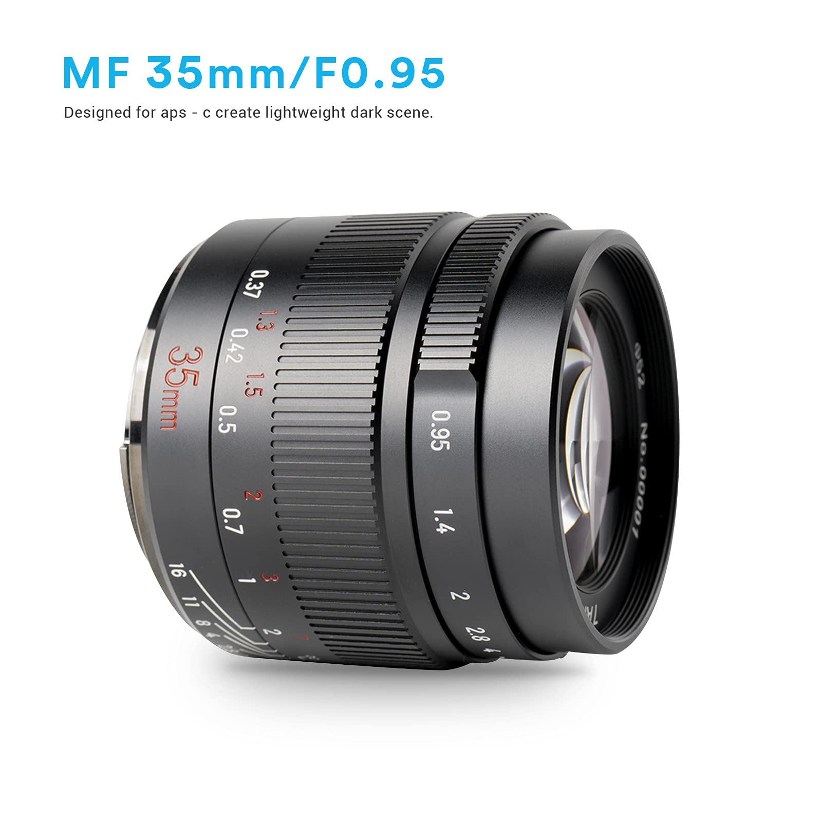 Amazon.co.jp: 7artisans 35mm F0.95 APS-C 手動単焦点レンズ