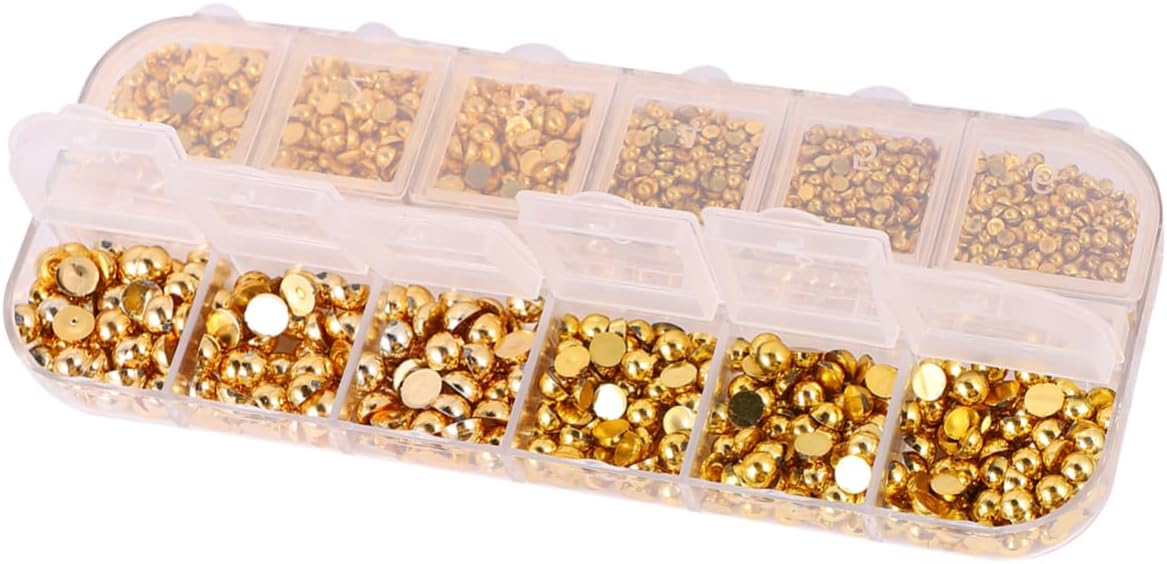 Ipetboom Nail Gems Gold Pearl Stickers Diamond Charms Nail Art Decor Fashion Manicure Accessories