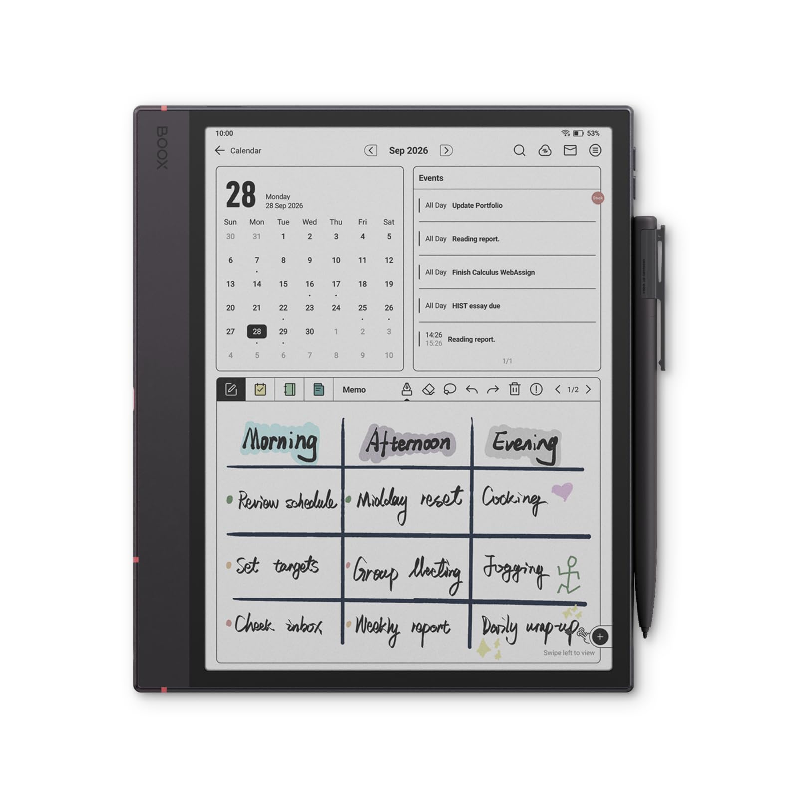 BOOX Note Air6 C Tablette ePaper Couleur 10,3" Android 16 Éclairage E-Ink