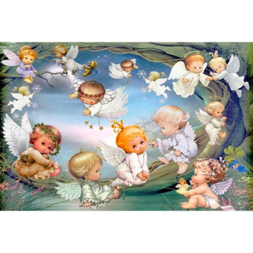 Broderie diamant 5D ange bébé pour une décoration murale zen DIY