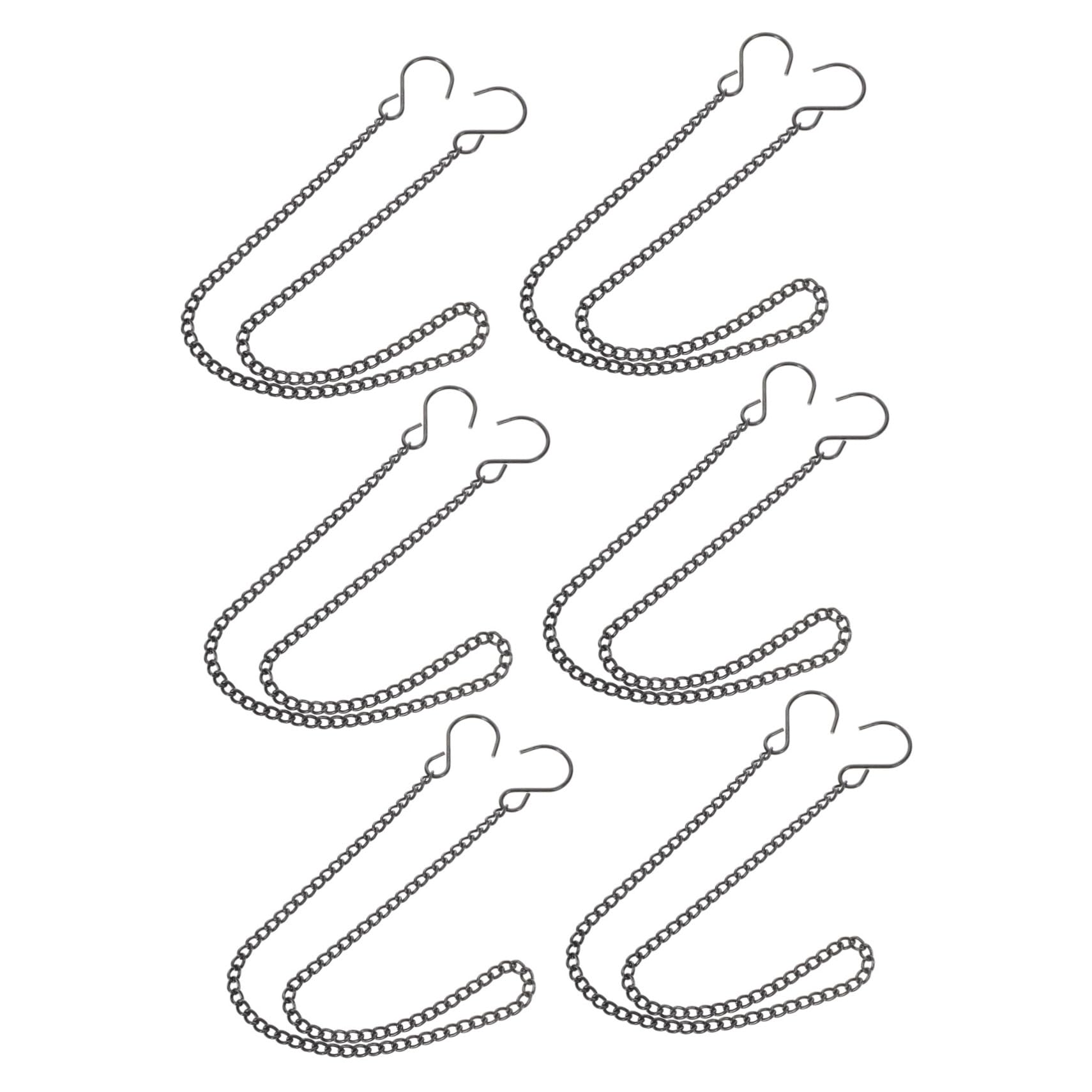 POPETPOP 5 Ensembles Pot Suspendus Chaîne Suspendus Cadre La Chaîne Cintres Suspendus Lampe Plante Cintre Remplacement Chaîne En Métal Pot De Fleurs Chaîne Suspendus Chaîne Pour 6 pièces * 5