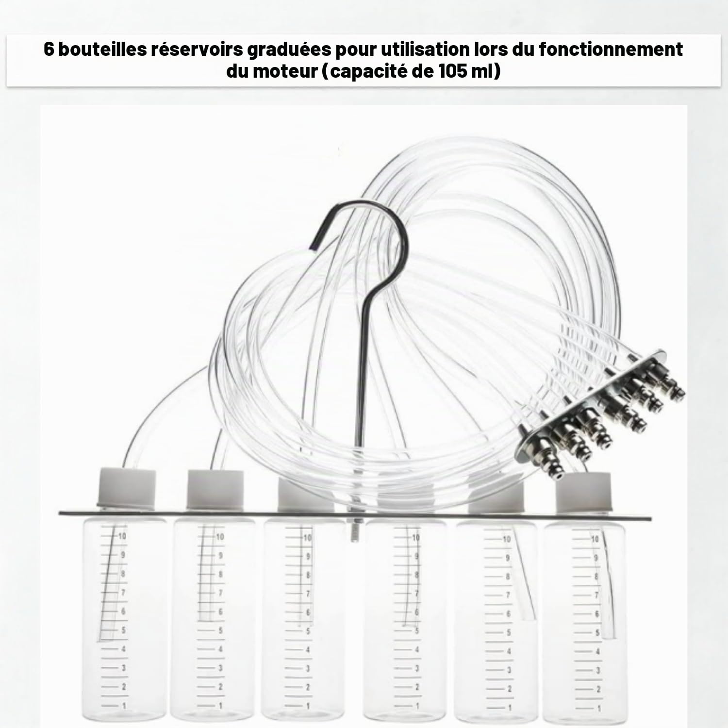 Kit de test pour injecteurs diesel 6 cylindres, testeur de fuite de rail commun avec 24 adaptateurs, débitmètre de carburant pour BOSCH/pour SIEMENS/pour DENSO/pour DELPHI, détection des