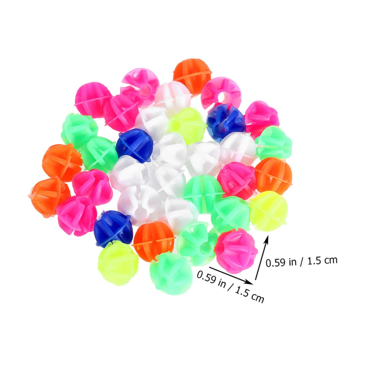 NULYLU Children's Bike Decor 180pcs Round Bike Spoke Bead Wire Beads for Boys and Girls