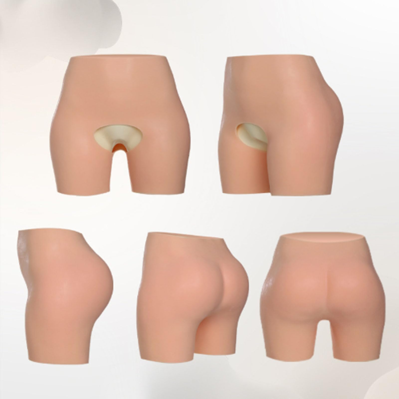 Modellatore per Fianchi in Silicone per Donna, Slip Push-up per Glutei con Imbottitura in Silicone realistica, Che esalta Le Curve
