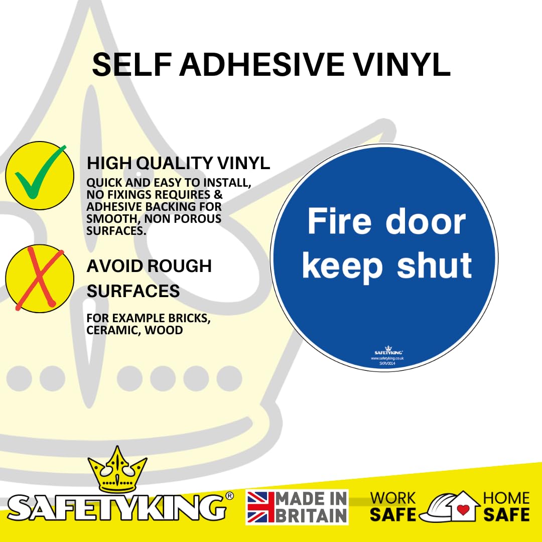 10 adesivi per porta antincendio, formato A4, 21 x 29,7 cm, DIN 4066, regolabili, legare o vietare simili, avvertenza con protezione UV per interni ed esterni