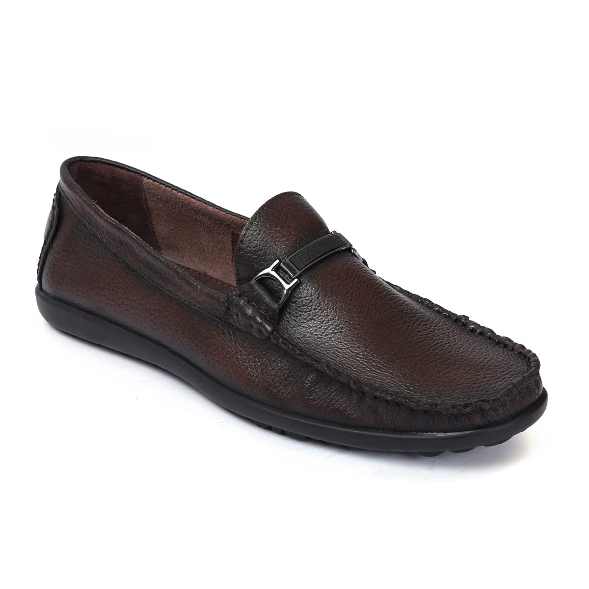 Zoom Shoes Leather Formal Casual Shoes Without Laces for Adults Super Comfortable with Lightweight and Slip Resistant Sole A-2445 Zoom Shoes Leather Formal Casual Shoes Without Laces for Adults Super Comfortable with Lightweight and Slip Resistant Sole A-2445