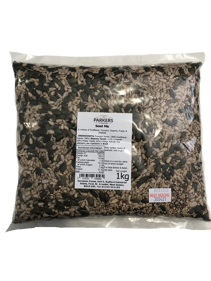 Luxury Seed Mix - Pumpkin, Sunflower, Linseed & Poppy Seed 1Kg Mix Parkers Foodservice