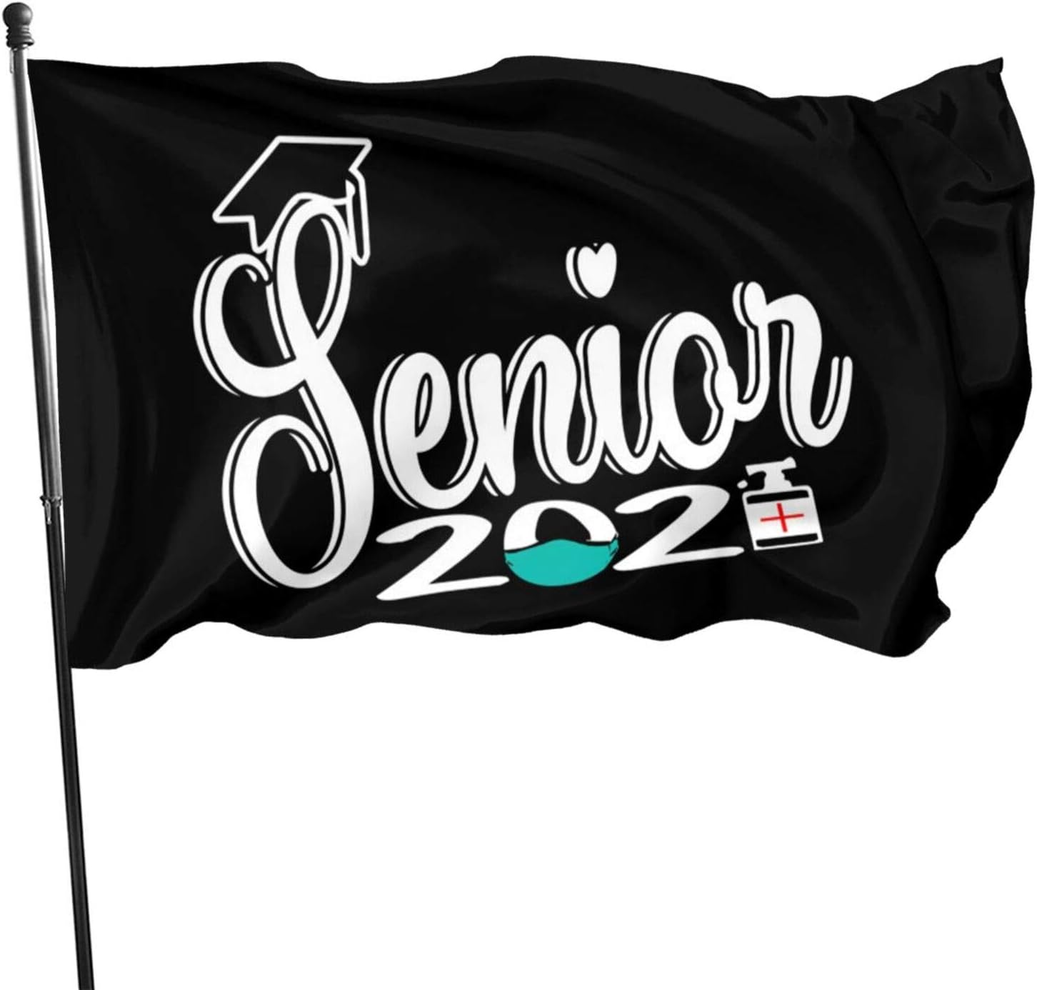 PICOHUG Senior 2021 Gift Idea Flag 3x5 Ft Yard Flag
