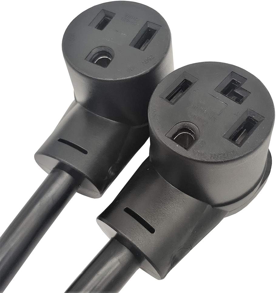 Parkworld 62152 Dryer Splitter, NEMA 14-30 Male Plug to 14-30 ＆ 6-50 Female Receptacle, Dryer 4-Prong 30 AMP Y Adapter Cord