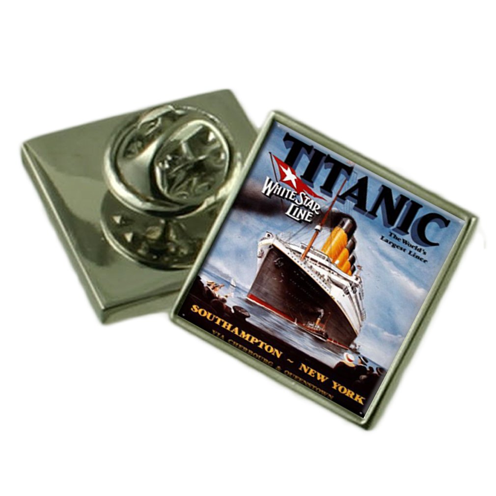 Épinglette Titanic Argent accessoire costume homme pour soirée chic - 2