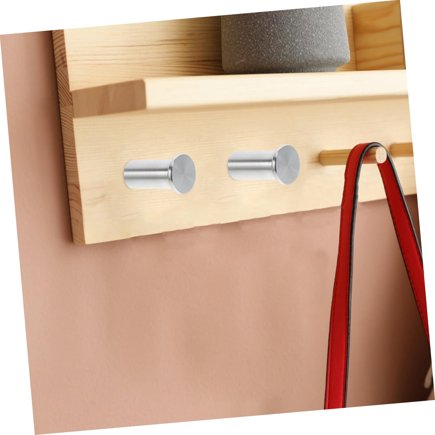ORFOFE 6 Ganci Da Parete in Acciaio Inossidabile 304 Per Appendere Alla Parete, Installazione Semplice, Adatti Per Casa, Ufficio, Appendiabiti Multifunzionale