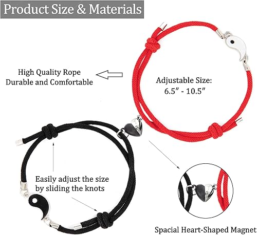 Miniatura 4 de Kamwish Matching Bracelets for Couples, 100 Languages I Love You Long Distance Relationship Gifts for Couples Boyfriend Girlfriend