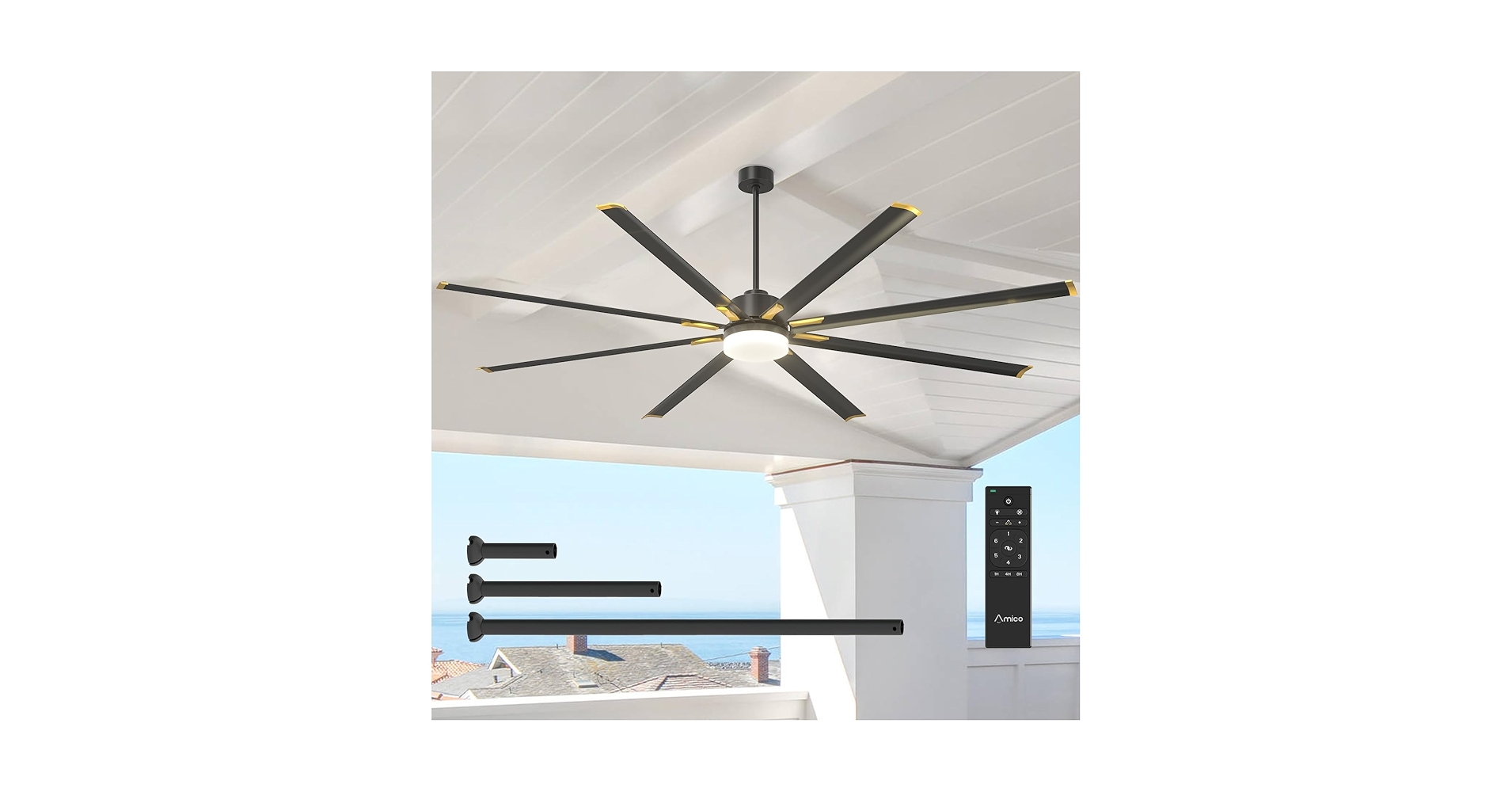 Amazon.com: Amico 100 Inch 8 Aluminum Blades Ceiling Fans