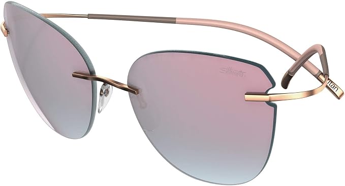Silhouette Occhiali da Sole TMA ICON 8156 Gold/Grey Pink Mirror taglia  unica donna : Amazon.it: Abbigliamento