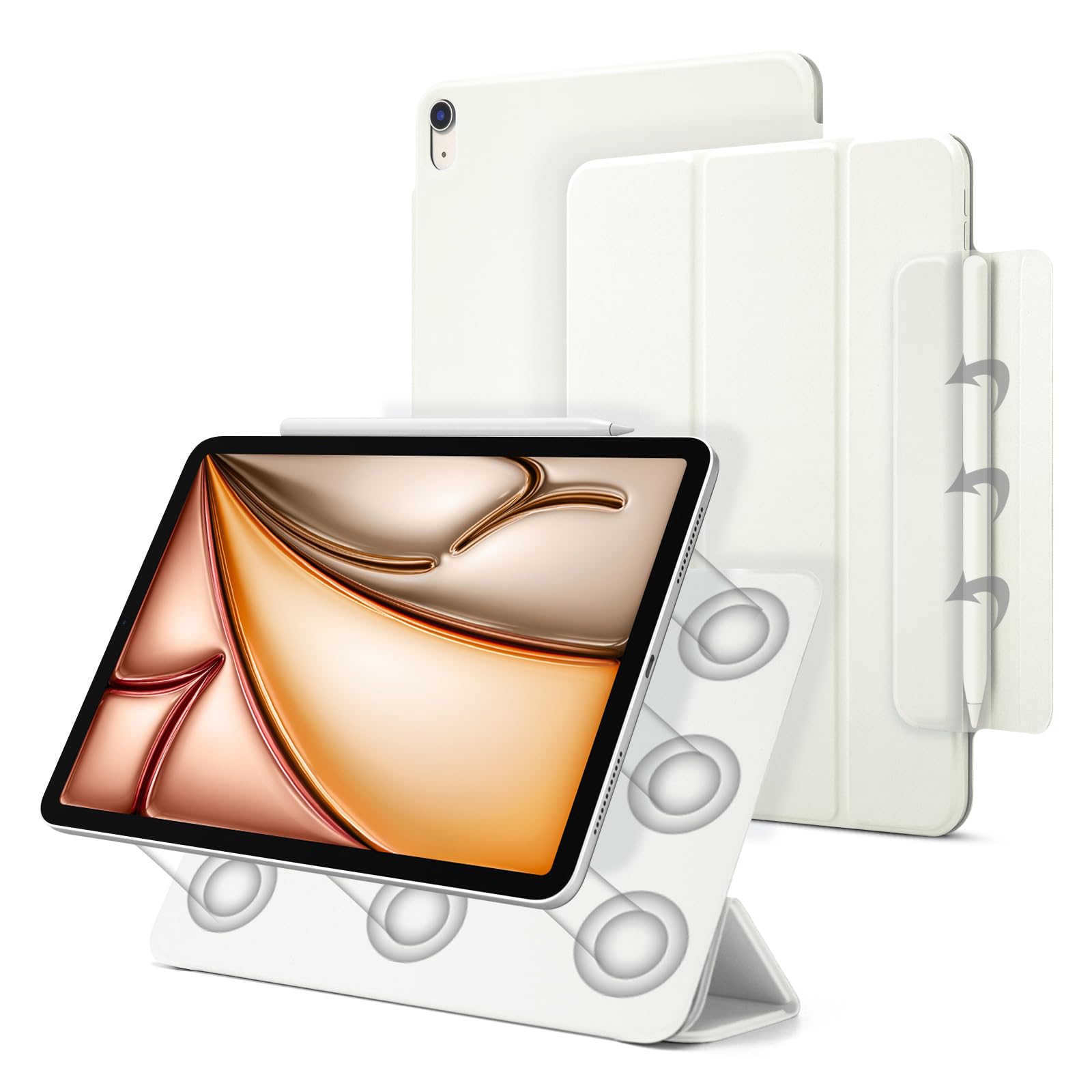 Amazon.com: Magnetic Case for iPad Air 7/6/5/4, Slim Smart Folio