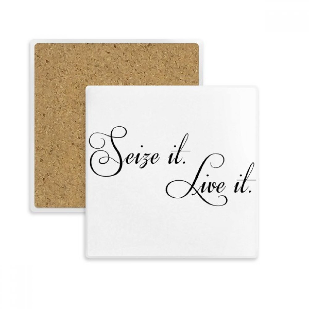 Saisis-Live It Place Coaster Pierre Anti-Tache Humidité Table