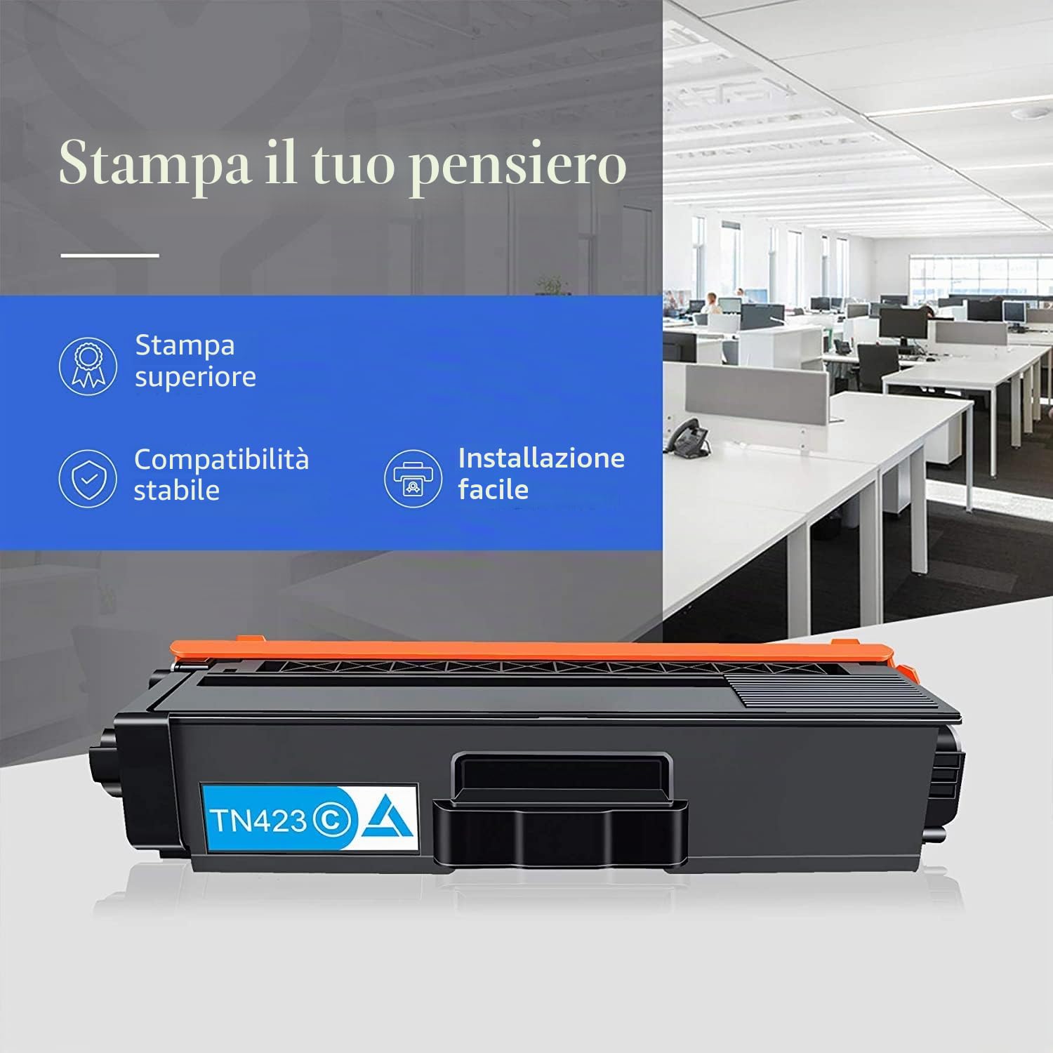 STAROVER TN421 TN423 Cartucce Toner di Ricambio Compatibili per Brother TN-423 TN-421 per Brother HL-L8260CDW HL-L8360CDW DCP-L8410CDN DCP-L8410CDW MFC-L8690CDW MFC-L8900CDW (4 Confezione)