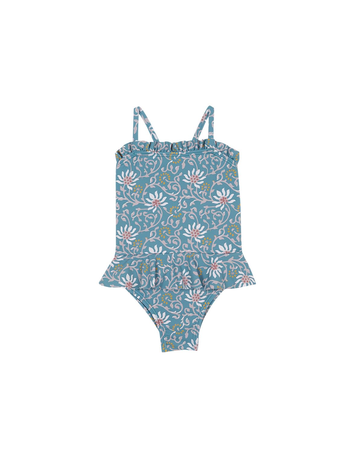 Gocco Bañador Estampado Flores con Volante Bebés
