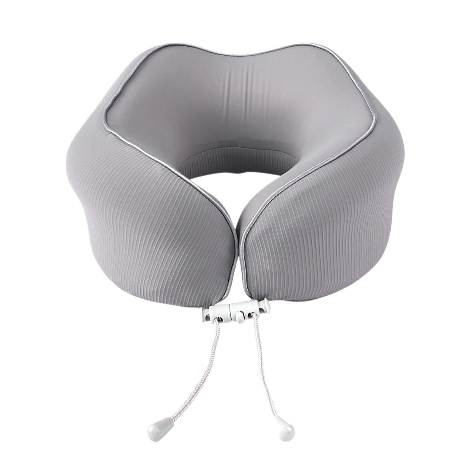 Compact Coussin De Voyage Oreiller De Voyage Portable en Forme U À Rebond Lent for La Sieste Adultes Bureau(Grey)