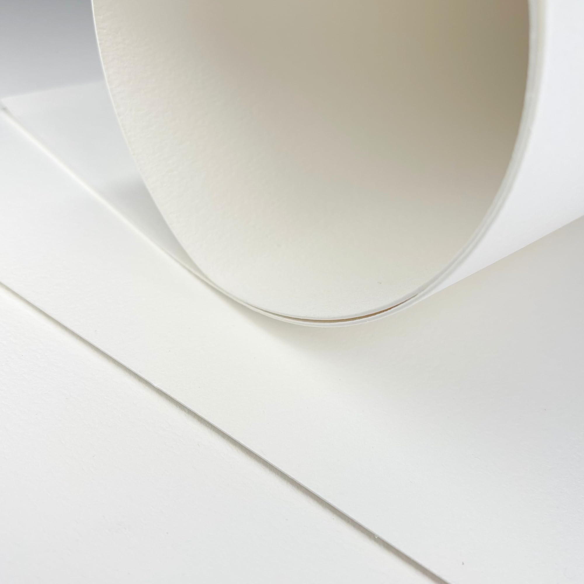 Leyton 3 Grandes Feuilles Papier d'Aquarelle 100% coton, 300g, grain fin, pressé à froid, Lot de 3 Feuilles, 54.6cm x 78.7cm, qualité artiste