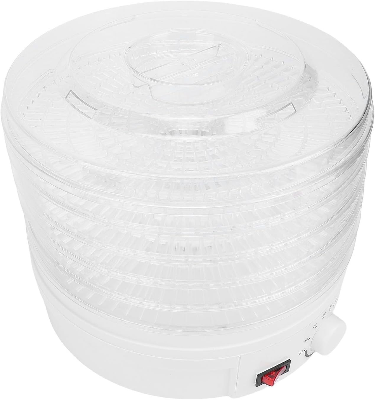 GLOGLOW Food Dehydrator, 5 Trays 350W with Timer and 360 Airflow Technology for Meat Fruits Vegetables Dog Treats (US Plug 110V)