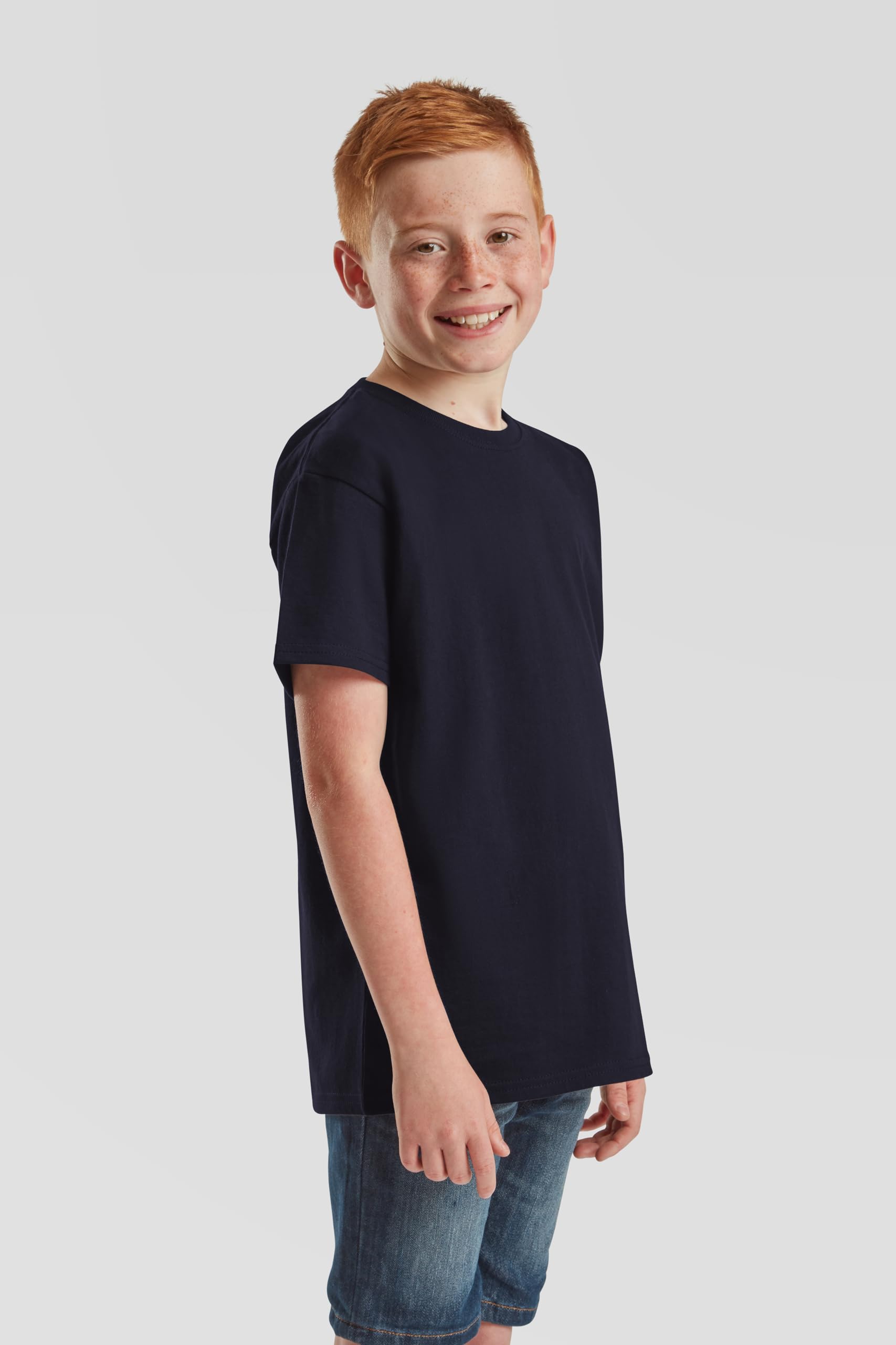 Fruit of the Loom 10er Pack Kids Iconic 195 T | Kinder T-Shirt aus 100% Baumwolle, Classic Fit, Rundhals + gratis MyShirt Stoffbeutel