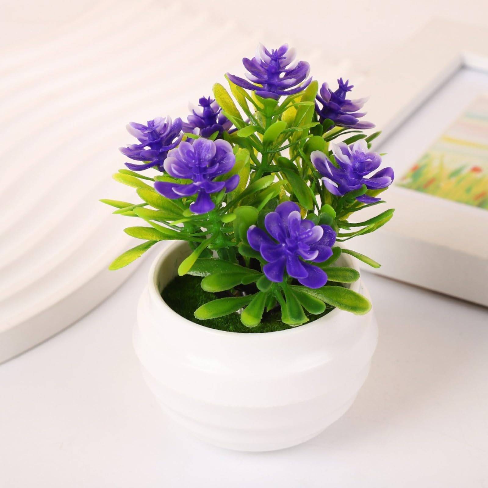 LWYTSWXKP Creative Lotus Simulation Potted Ornament