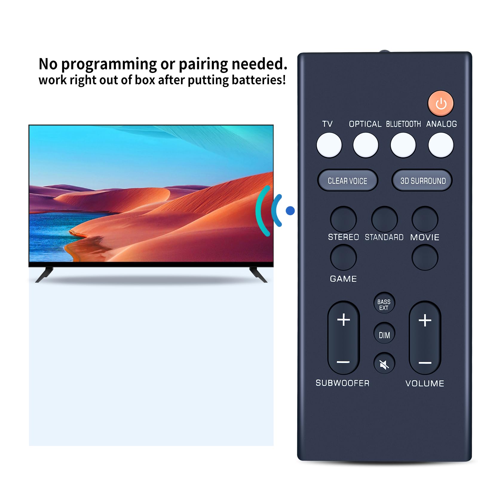 Amazon | 交換用サウンドバーリモコン ヤマハサウンドバー SR