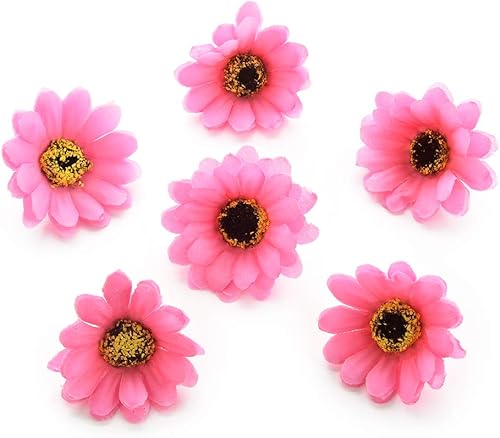 Miniatura 8 de Fake flower heads in bulk wholesale Para manualidades de seda, girasol, margaritas, rosas, hechas a mano, cabezas de flores artificiales, decoración