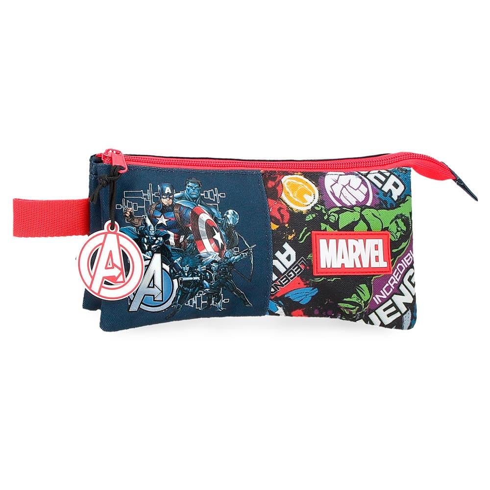 Joumma Marvel Avengers Legendary Estuche Triple Azul 22x12x5 cms Poliéster L
